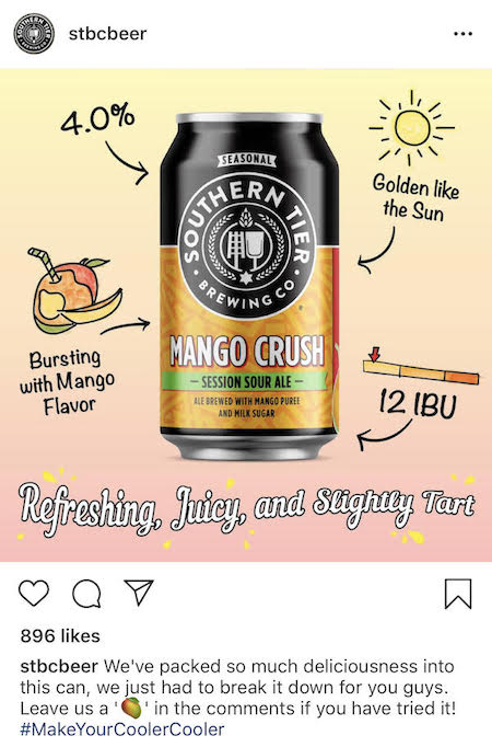 Southern tier Brewing 公司 instagram 营销站