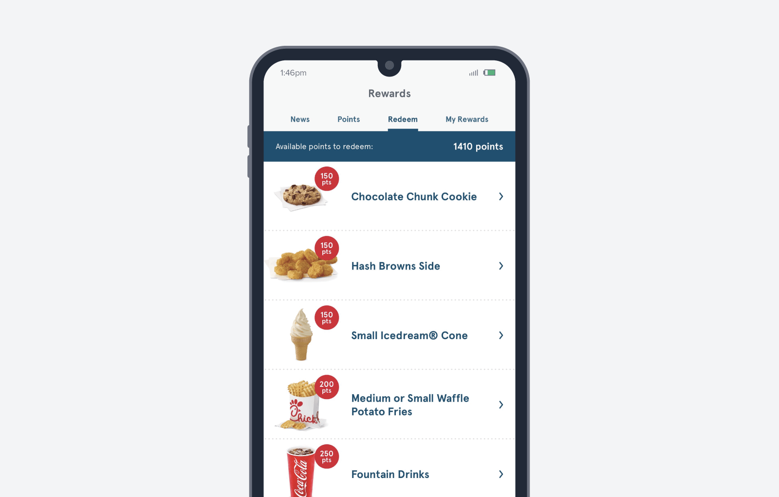 Chick-fil-A One - 忠诚度计划截图
