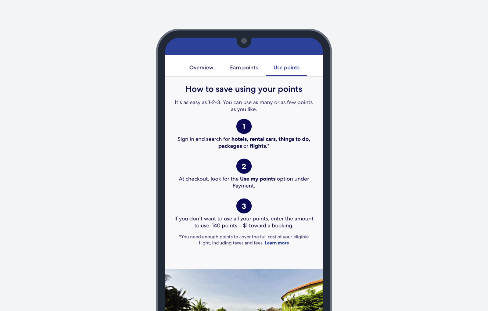 Expedia Rewards - 忠诚度计划截图