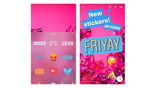 Instagram 故事有趣的貼紙