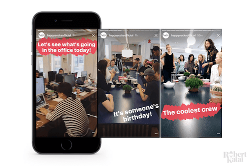 辦公室裡的 Instagram 故事