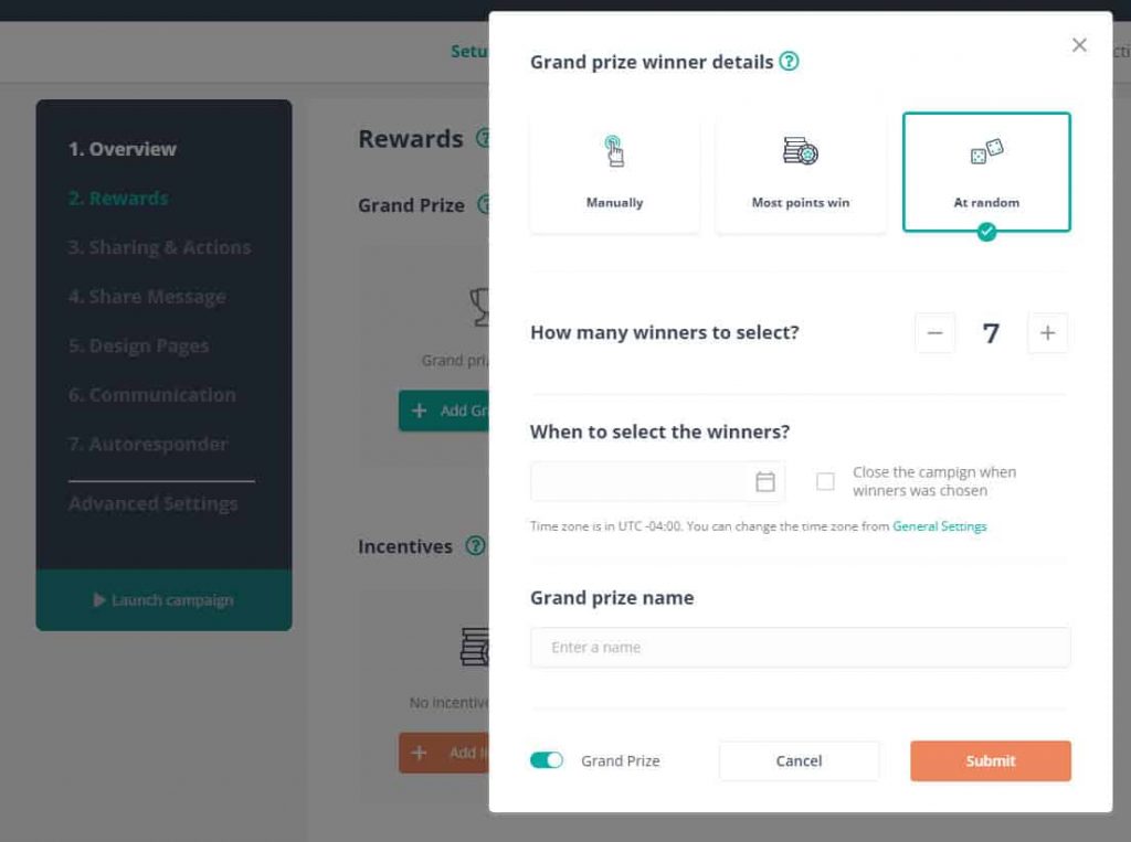 upviral-grand-prize-winner-settings