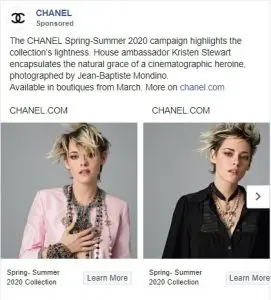exemples d'annonces de vêtements facebook