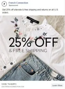exemples d'annonces de vêtements facebook - connexion française