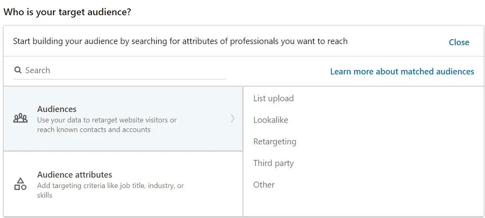 linkedin pemirsa yang cocok