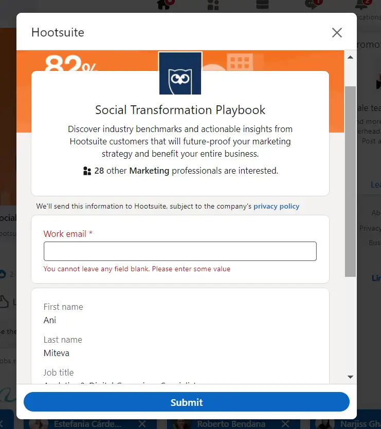 LinkedInのリードジェネレーション広告-LinkedInの広告費用を削減