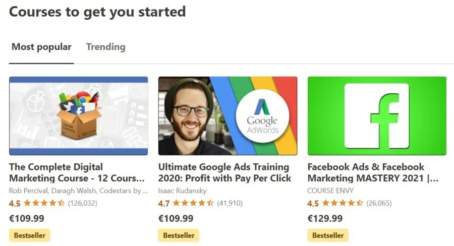 Linkedin-Lernen vs. udemy