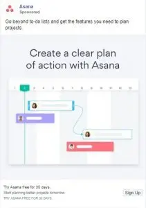 saas 페이스북 광고 예시