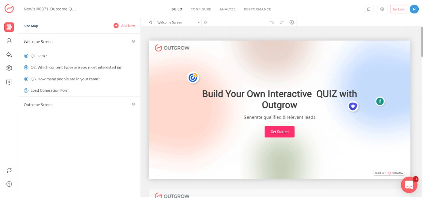Outgrow builder