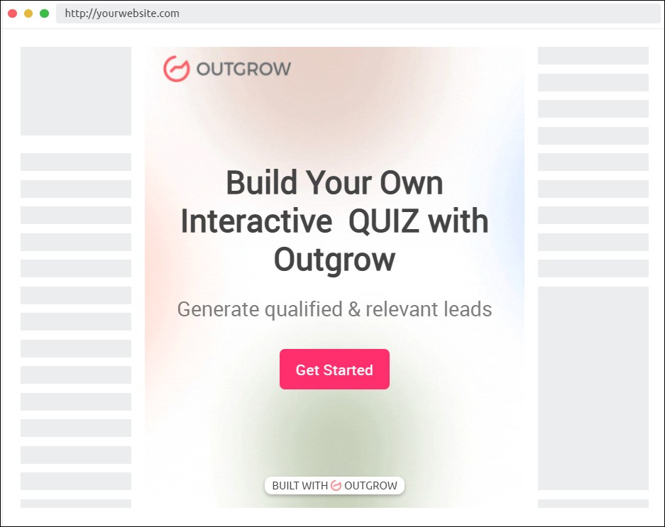 embed a quiz on your website 