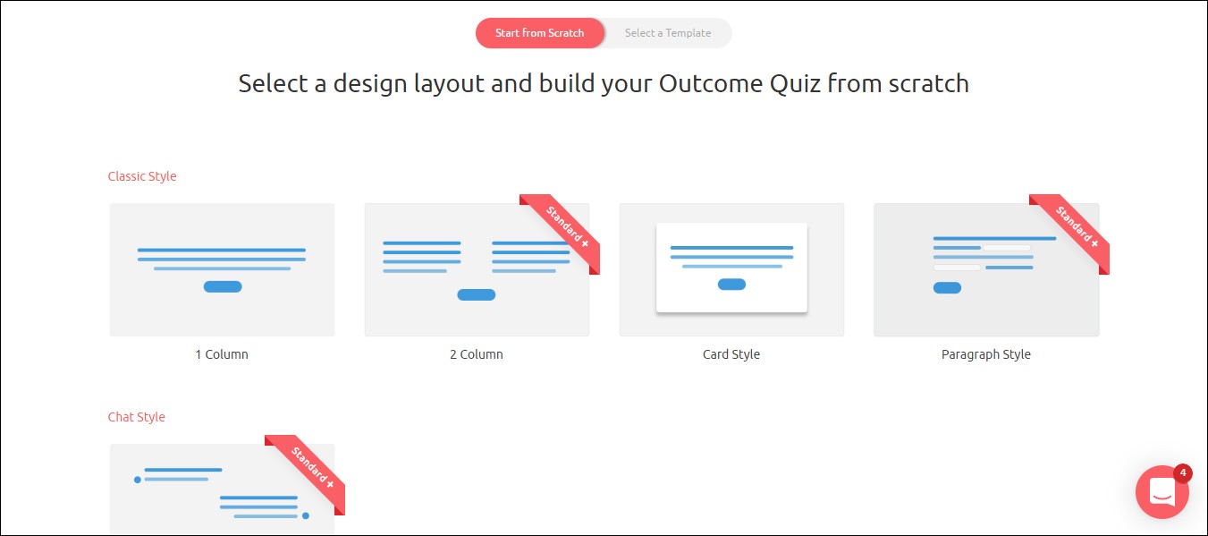 Outgrow layouts