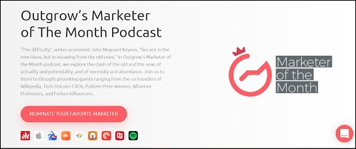 Outgrow Marketer ประจำเดือน