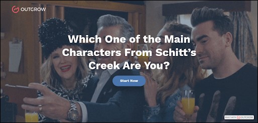 Schitt's Creek Personality Lead Generation Quiz