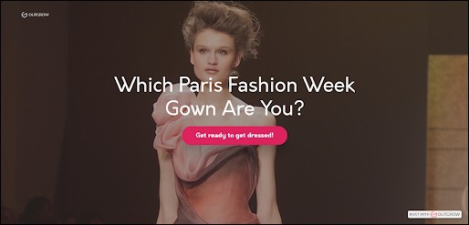 Paris Fashion Week Gown Lead Generation Quiz
