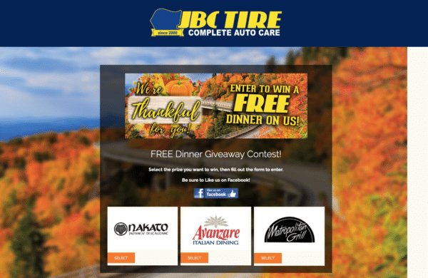 JBC Tire 為互動潛在客戶提供的合格潛在客戶