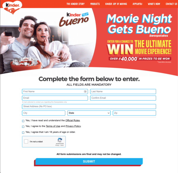 kinder_sweepstakes