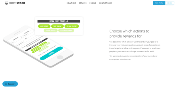 ShortStack offre des points bonus pour les concours d'actions