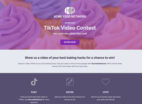 ACME-Food-Network-Tiktok-Видео-конкурс