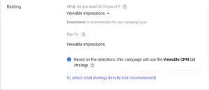 tayangan terlihat strategi penawaran iklan google