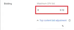 tawaran cpv maksimum