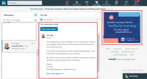 Linkedin reklam biçimleri - sponsorlu posta