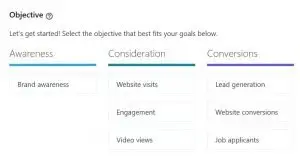 linkedin tujuan kampanye