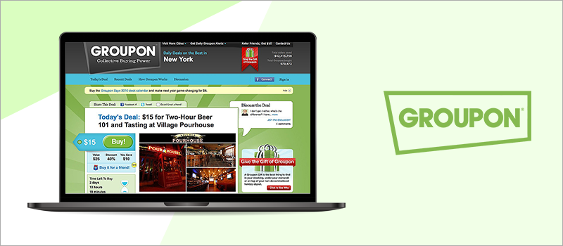 Groupon - 10 Contoh MVP Teratas