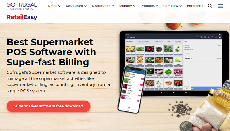 برنامج البقالة عبر الإنترنت - GoFrugal