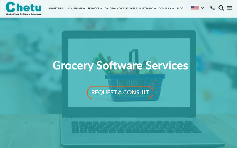 برنامج البقالة عبر الإنترنت - Chetu