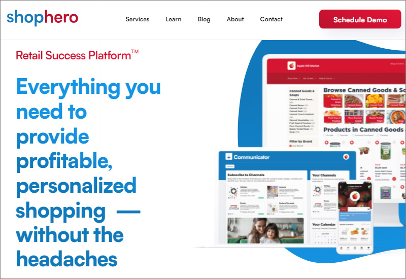 برنامج البقالة عبر الإنترنت - ShopHero