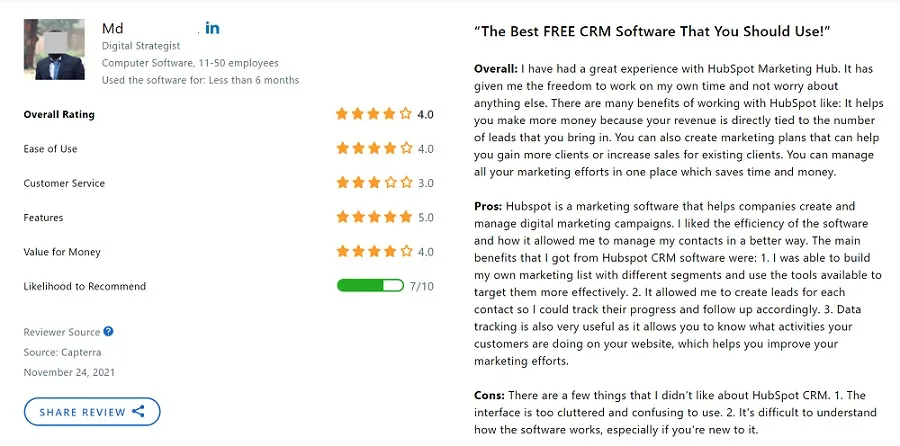 recensione capterra