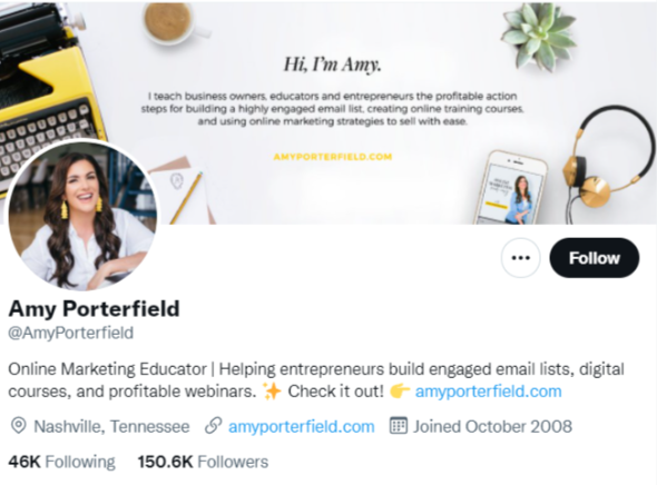 Amy Porterfield Twitter