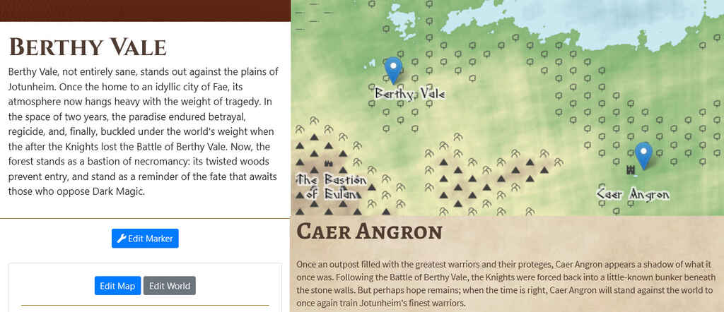 Générateur de cartes World Anvil Fantasy | Exemple
