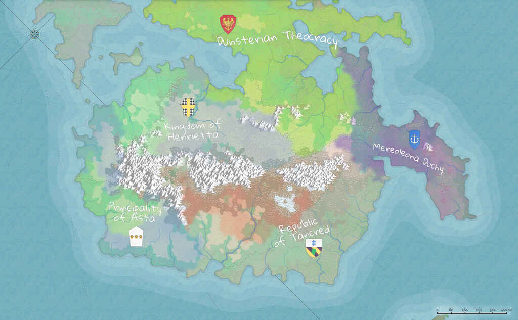 Générateur de carte fantastique d'Azgaar | Exemple