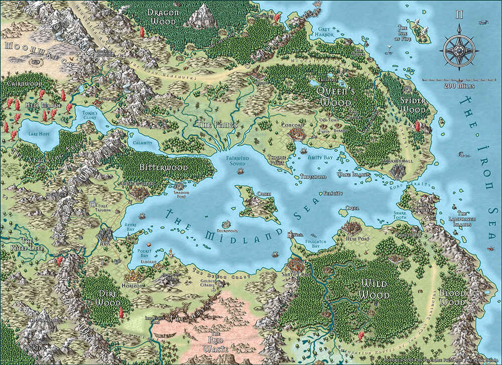 Cartographe de campagne 3 Générateur de cartes fantastiques | Exemple