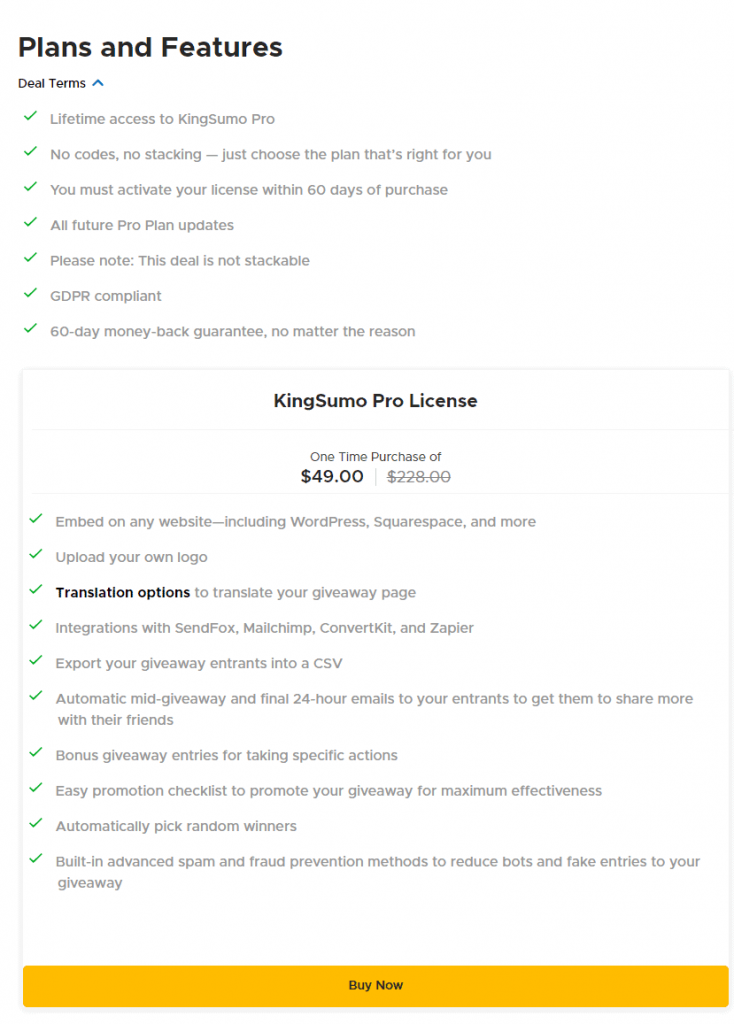 harga kingsumo