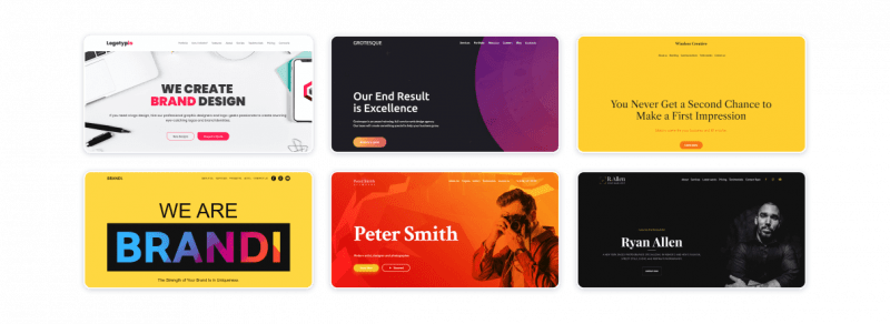modèle de site Web d'animateur