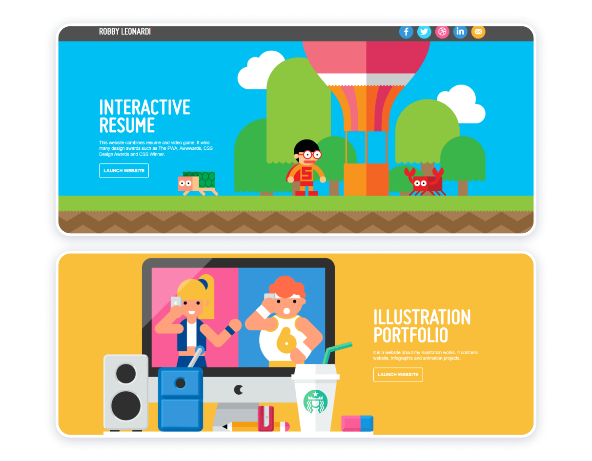 웹 개발자4 front end developer portfolio sites
