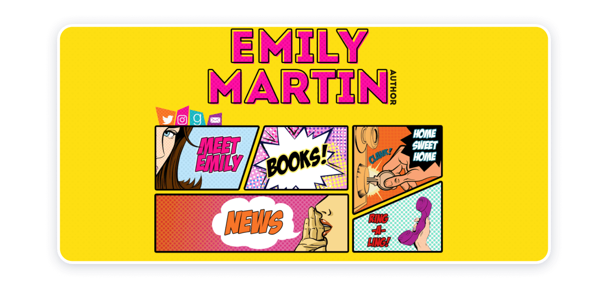 emily-martin-website-example famous author websites