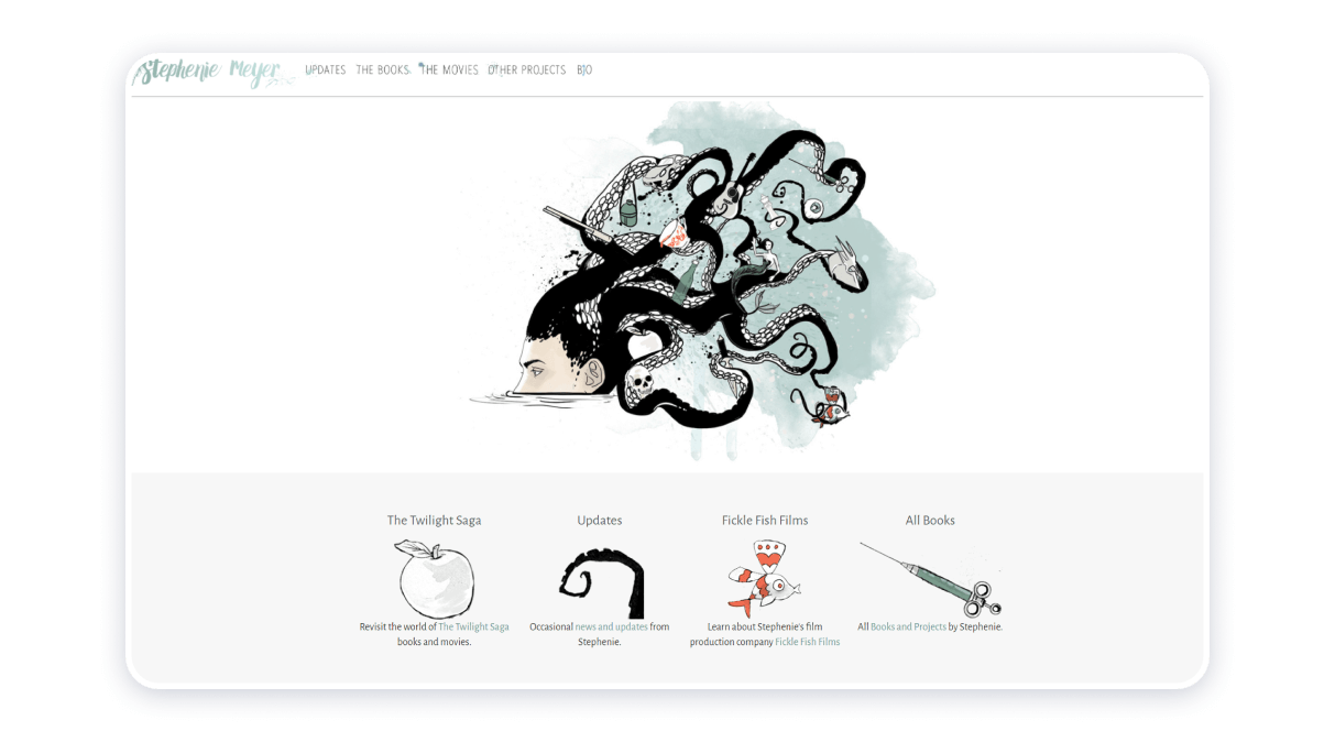 ステファニーメイヤー great author websites