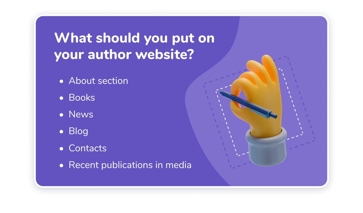 著者のウェブサイトに何を置くか what to put on author website