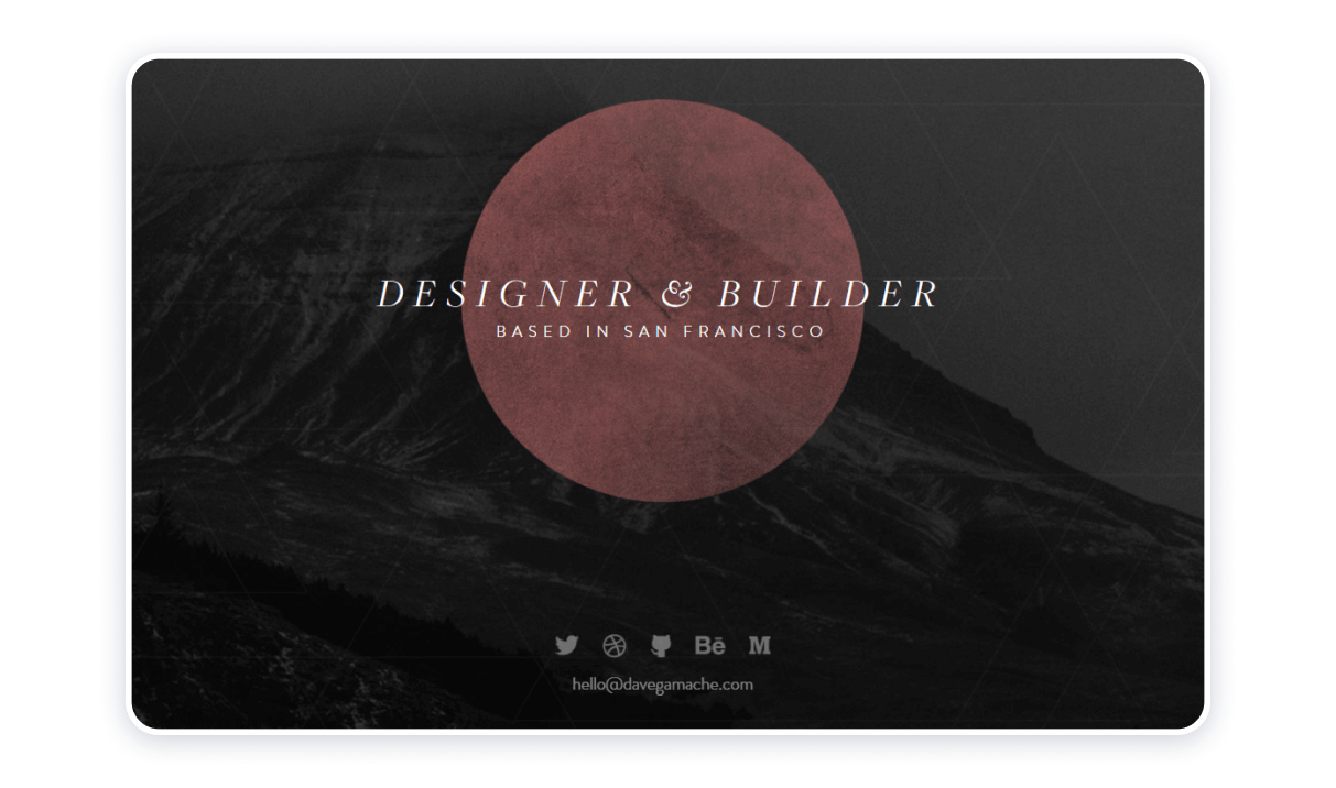 one page website example