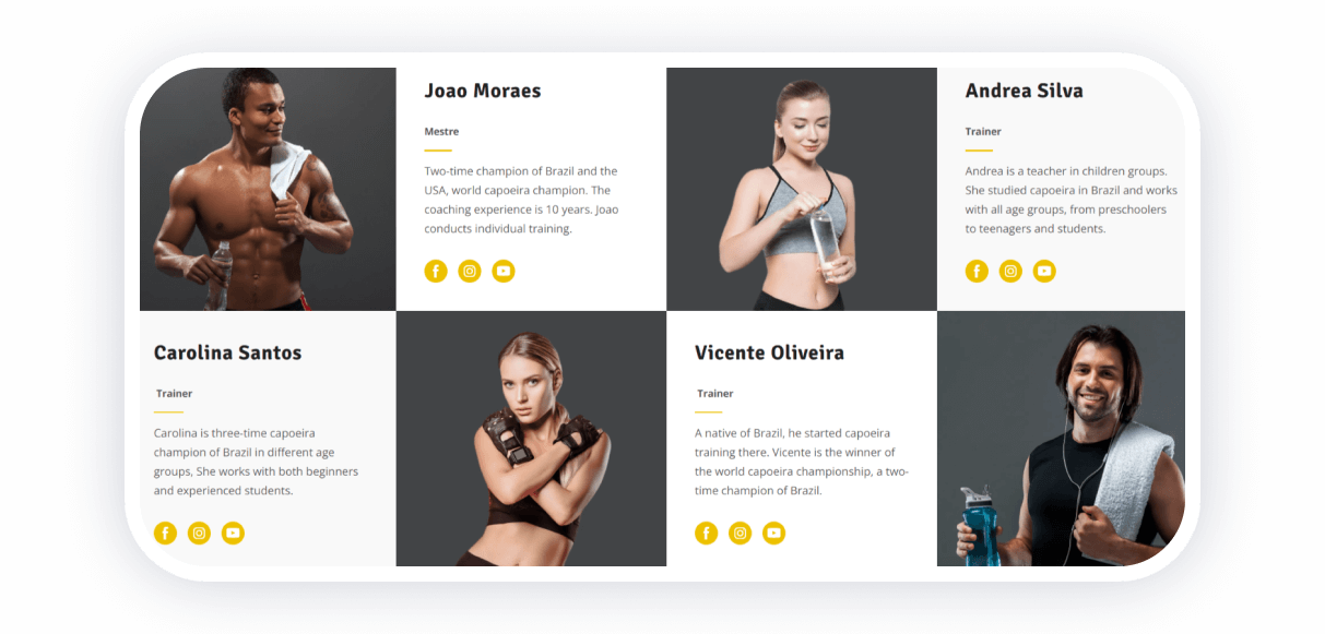 team page template
