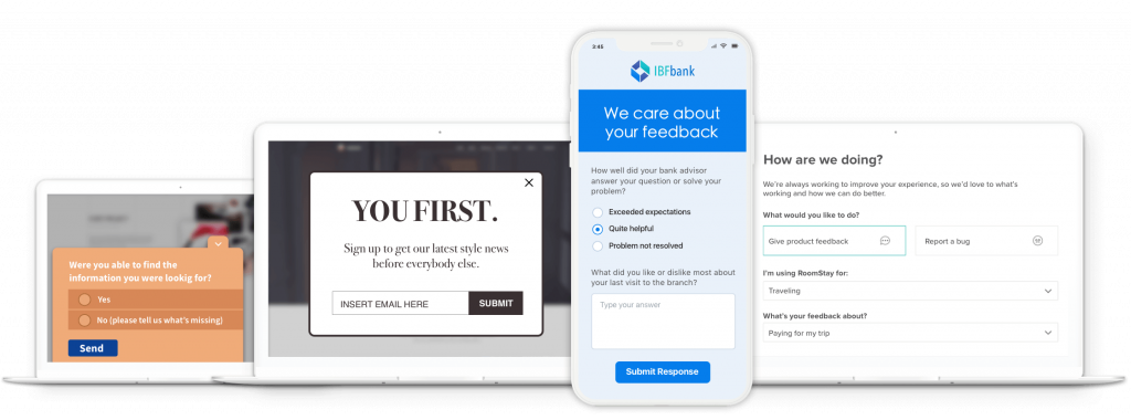 Canais de automação de marketing - feedback e pesquisas | Web Engage