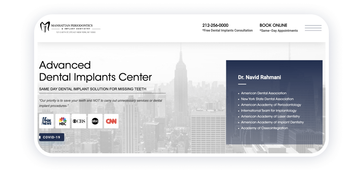 dental clinic website