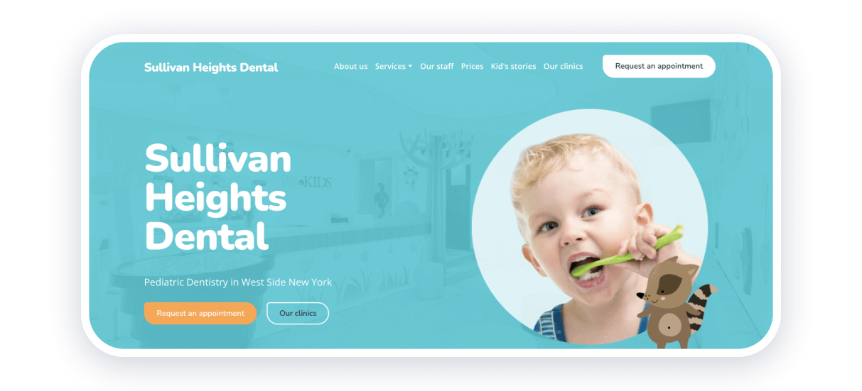 dentist website design