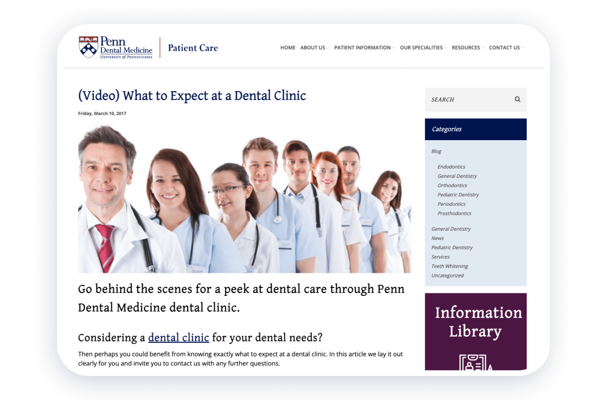 best dentist websites