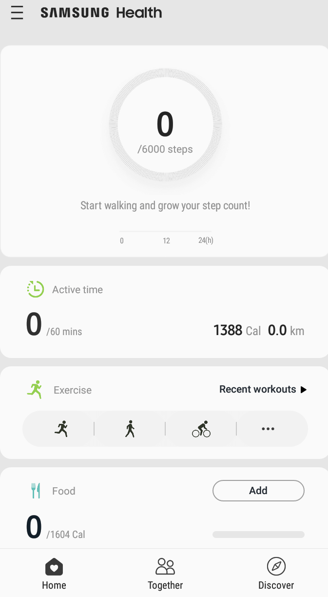 Contoh Aplikasi Samsung Health | WebTerlibat