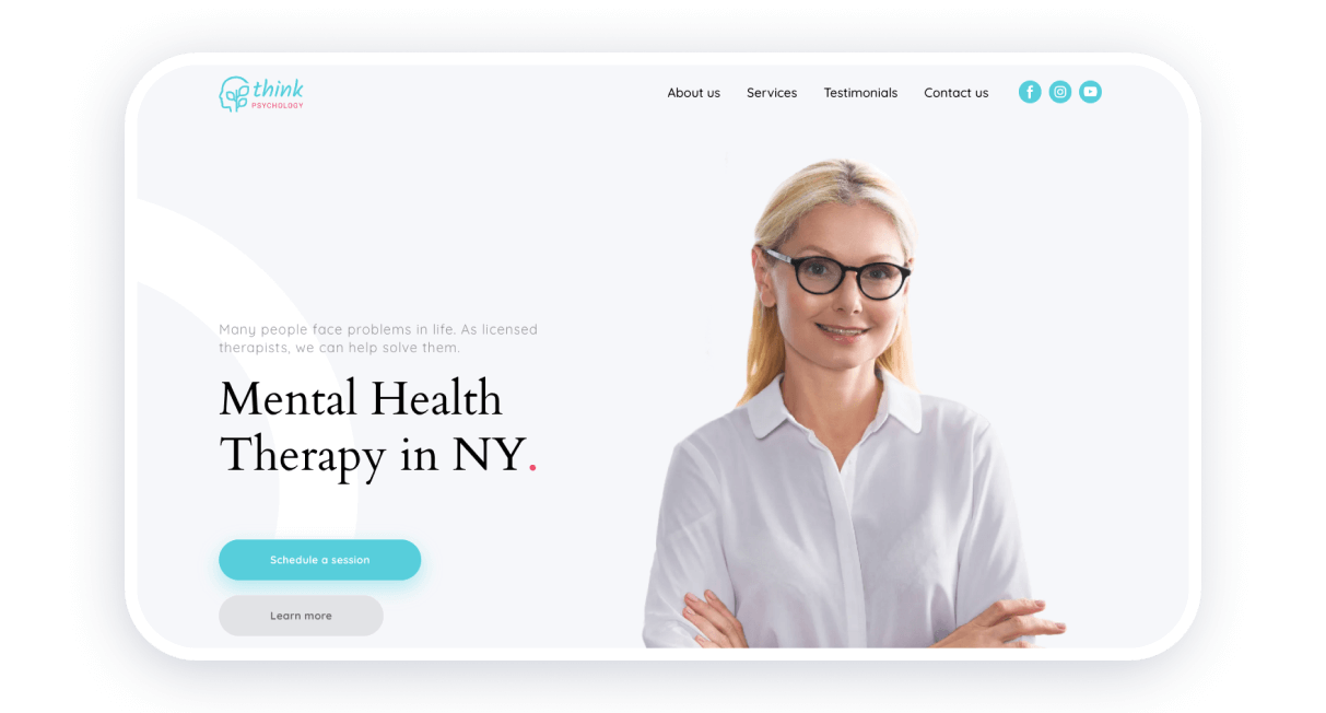 精神健康 therapist websites