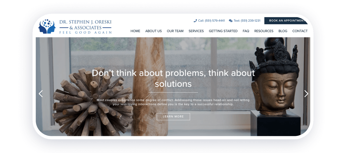 therapist website examples